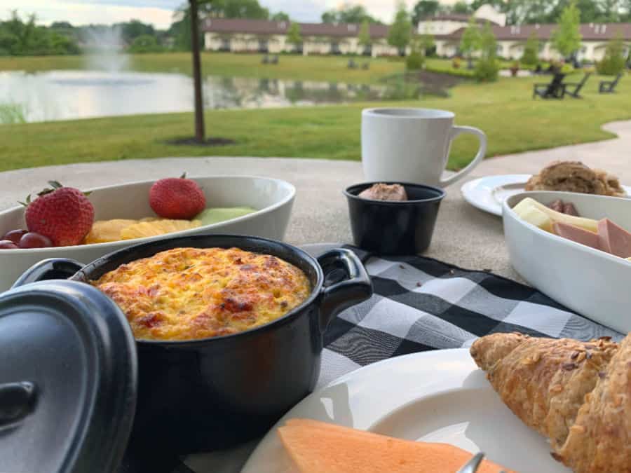 The Casa at Gervasi Vineyard breakfast