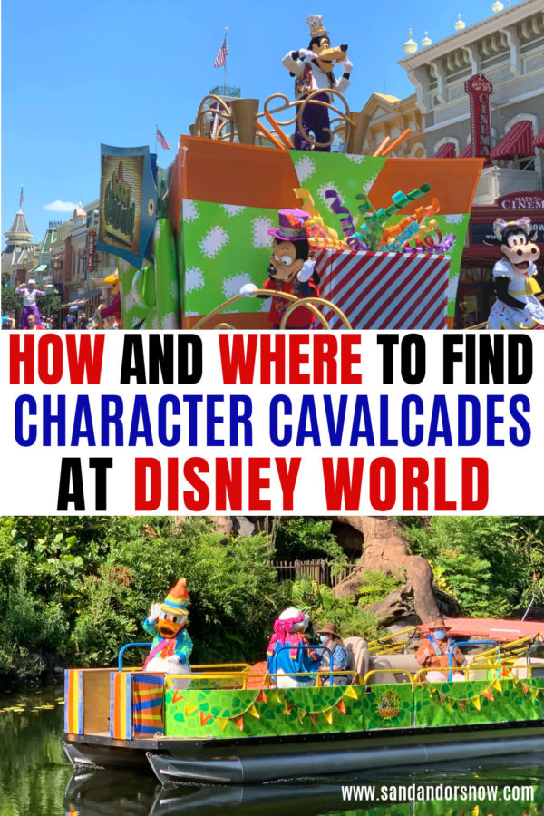 Want the scoop on Character Cavalcades at Disney world? From the different types at each park to tips on how and when to see them, here's everything you need to know! #Disney #WDW #DisneyWorld #CharacterCavalcades #FamilyTravel #DisneyPlanning