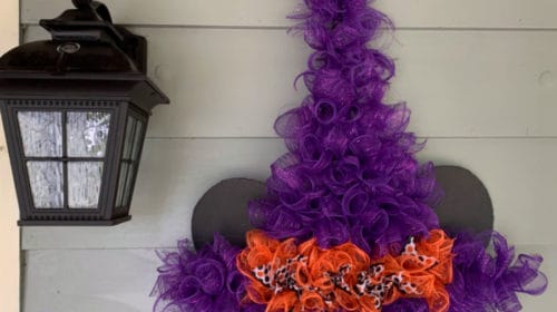 Minnie Witch Hat Wreath DIY