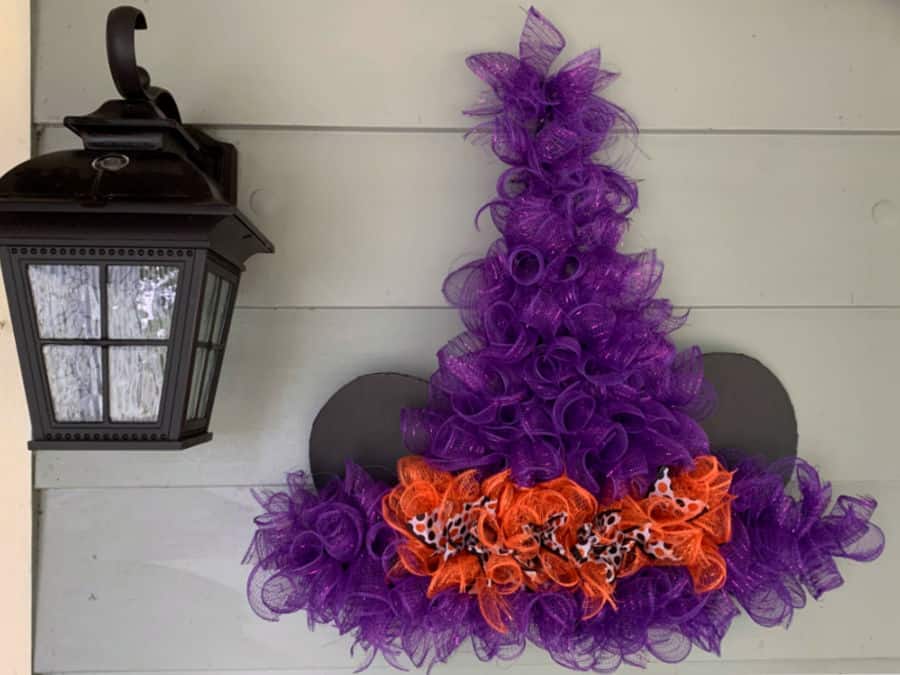 Minnie Witch Hat Wreath DIY