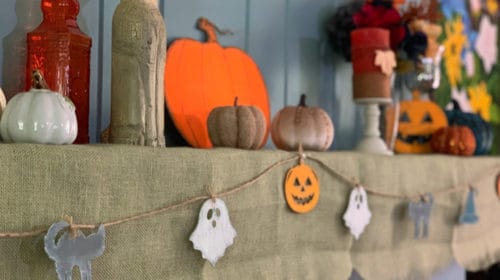 DIY farmhouse Halloween garland