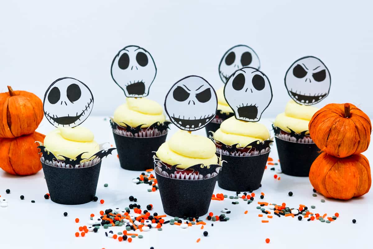 Jack Skellington Cupcake toppers