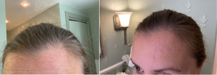 ways to keep your hair healthy when traveling before and after Gray Away