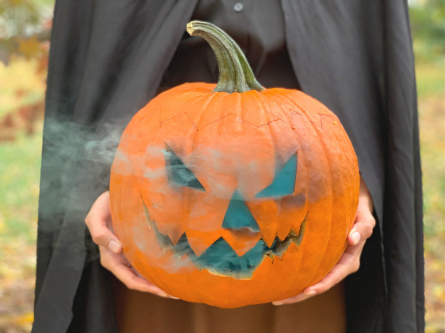 Halloween smoke bomb photo