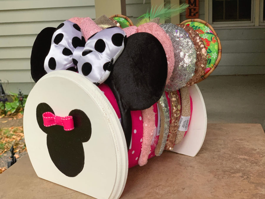 How to make a Disney ear holder - finished and stacked with ears