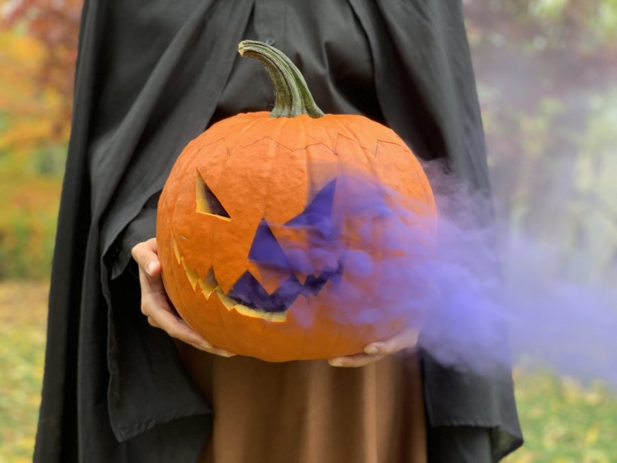 purple smoke bomb image