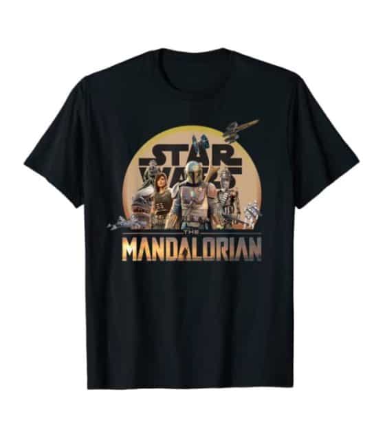 Star Wars The Mandalorian The Child Baby Yoda gifts Funko pop! The Mandalorian mash-up poster tshirt