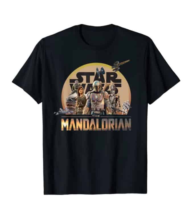 Star Wars The Mandalorian The Child Baby Yoda gifts Funko pop! The Mandalorian mash-up poster tshirt