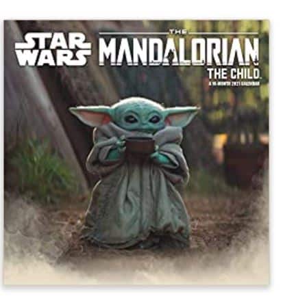 Star Wars The Mandalorian The Child Baby Yoda gifts 2021 wall calendar