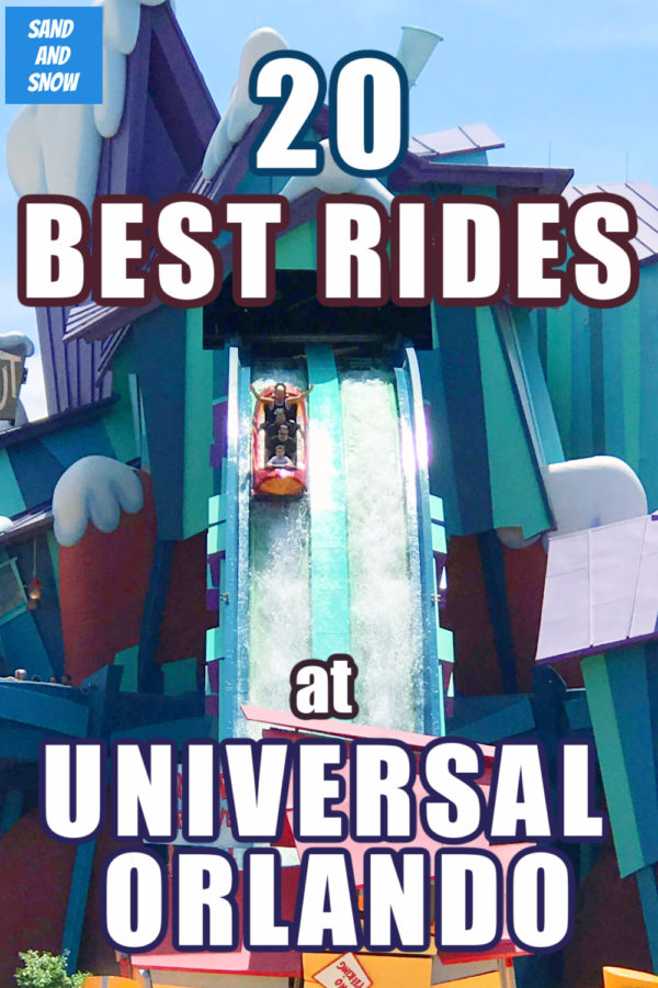 Planning a trip to Universal Orlando Resort and want the scoop on the best rides? From water plunges to thrilling coasters to kid-approved favorites, here are the 20 best rides at Universal Orlando in 2021! #UOR #UniversalOrlando #ThemeParks #Orlando #FamilyTravel