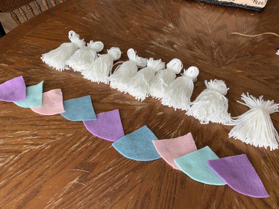 DIY gnome garland