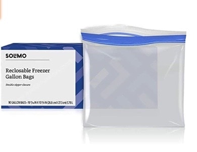 things to order on Amazon for Disney World: gallon freezer bags