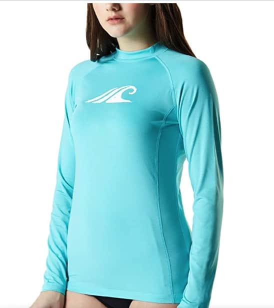 things to order on Amazon for Disney World: swim shirt womens