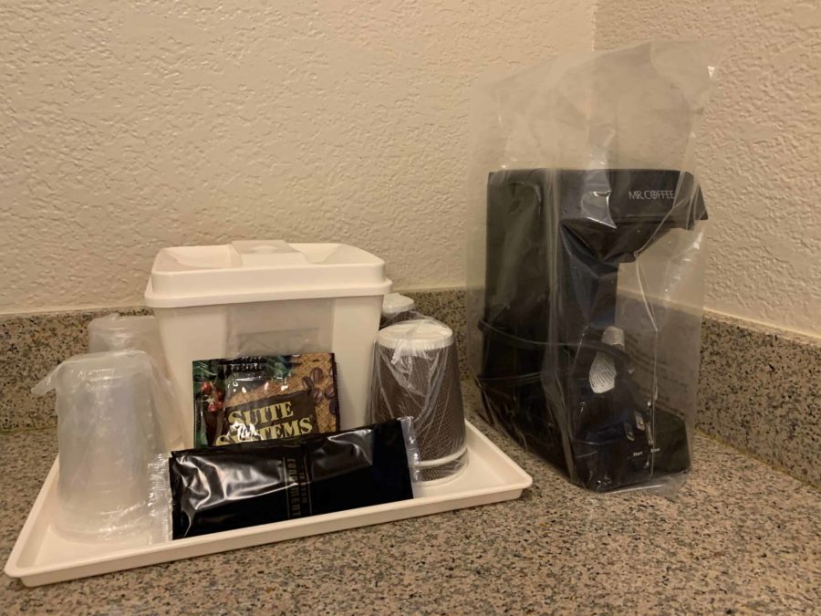 Rosen Hotel Review: Sanitized Coffee maker