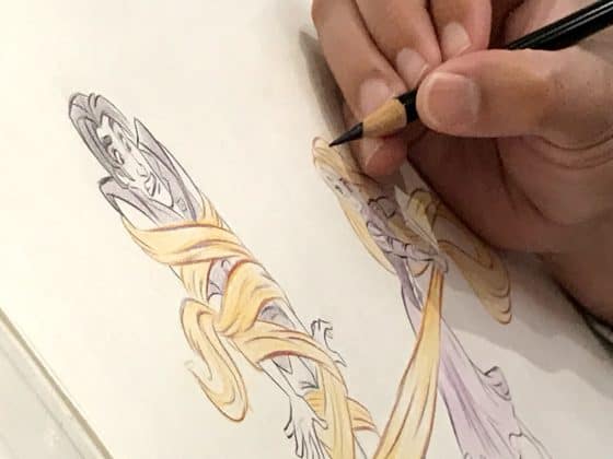 free at Disney Springs in 2021- artist drawing