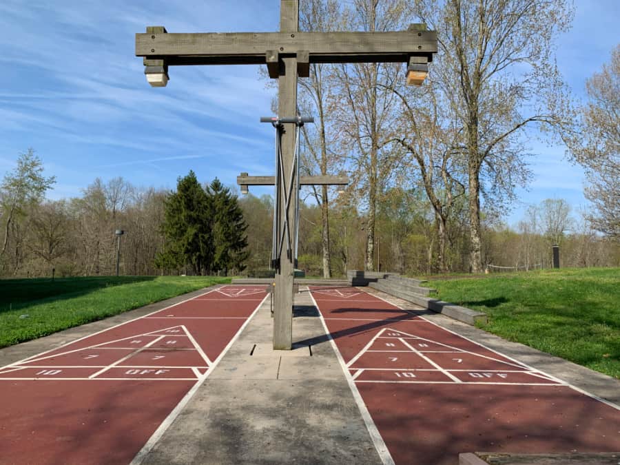 Salt Fork Lodge Review: activities shuffleboard