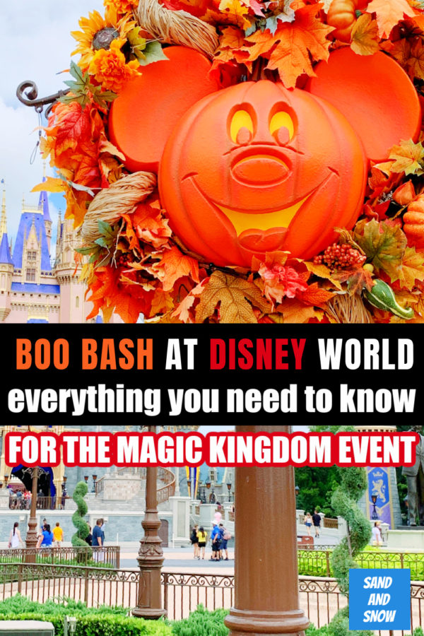 DISNEY AFTER HOURS BOO BASH DETAILS AND INFORMATION