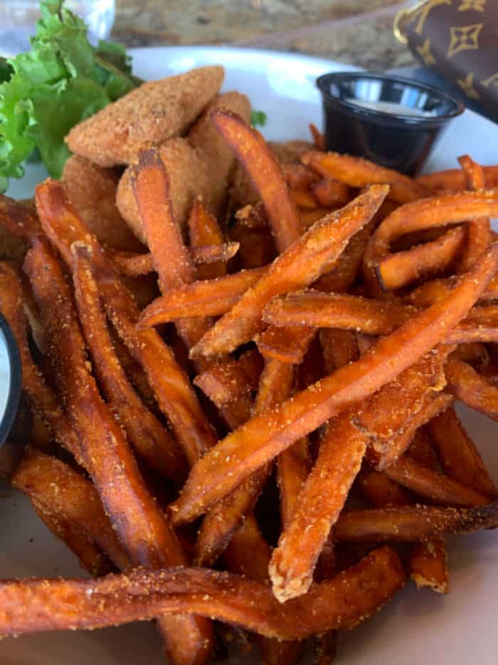 Maumee Bay Lodge Review dining menu sweet potato fries
