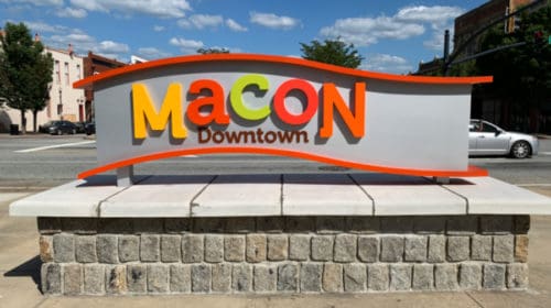 Fun things to do in Macon: Downtown Macon sign