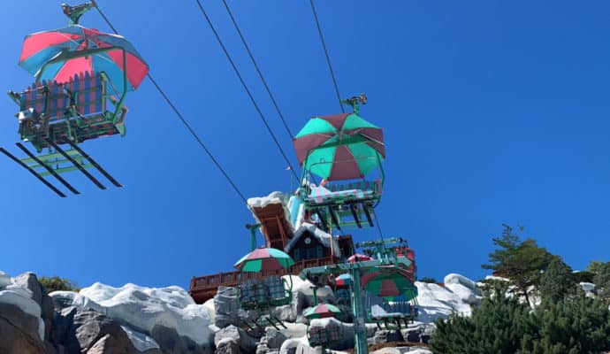 Blizzard Beach for Adults: ride the chairlift