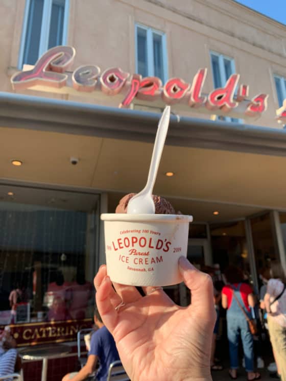 Fun things to do in Savannah with kids: Leopold's Ice Cream