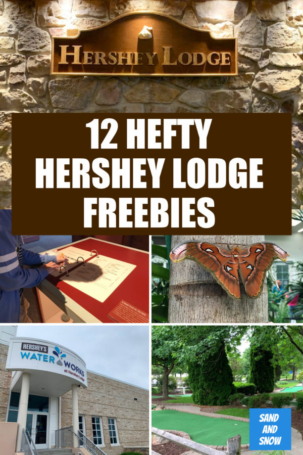 From tickets to early park entry to on-property activities, here are 12 hefty freebies at Hershey Lodge! #HersheyLodge #HersheyPark #Hershey #VisitHershey #familytravel #freeatHersheypark 