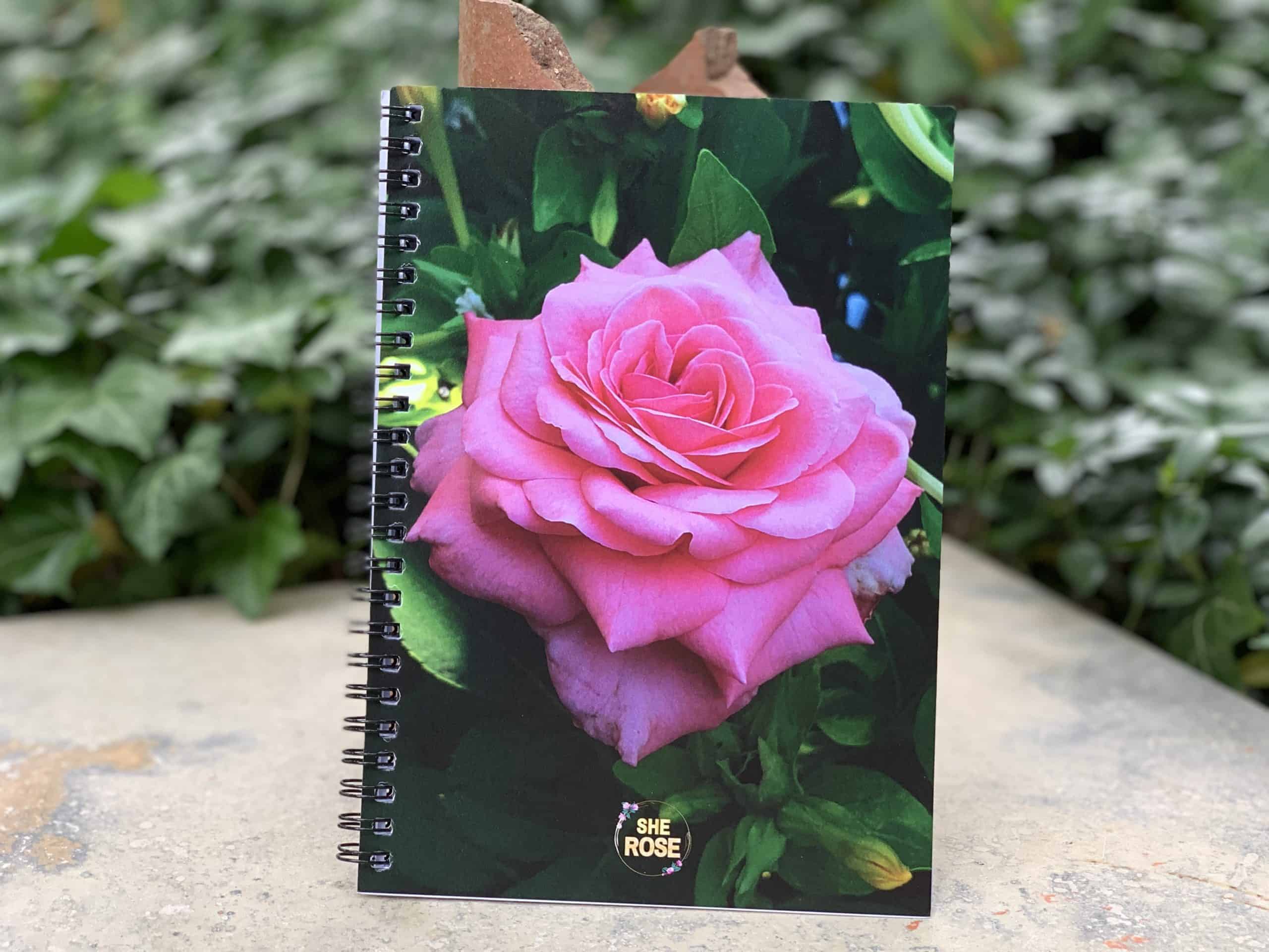 unexpected things to take to college rose notebook
