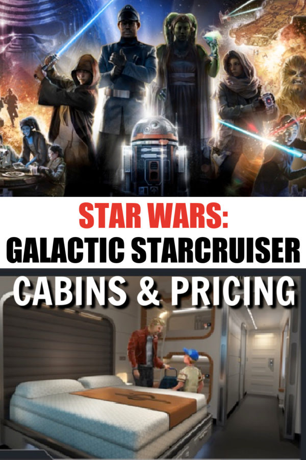 Star Wars: Galactic Starcruiser is going to be the coolest Star Wars hotel on this planet, no doubt. But is the cost per stay worth it? From cabin styles to price per night, here's the information to help you decide! #StarWarsHotel #StarWarsGalacticStarcruiser #WDW #Disney 