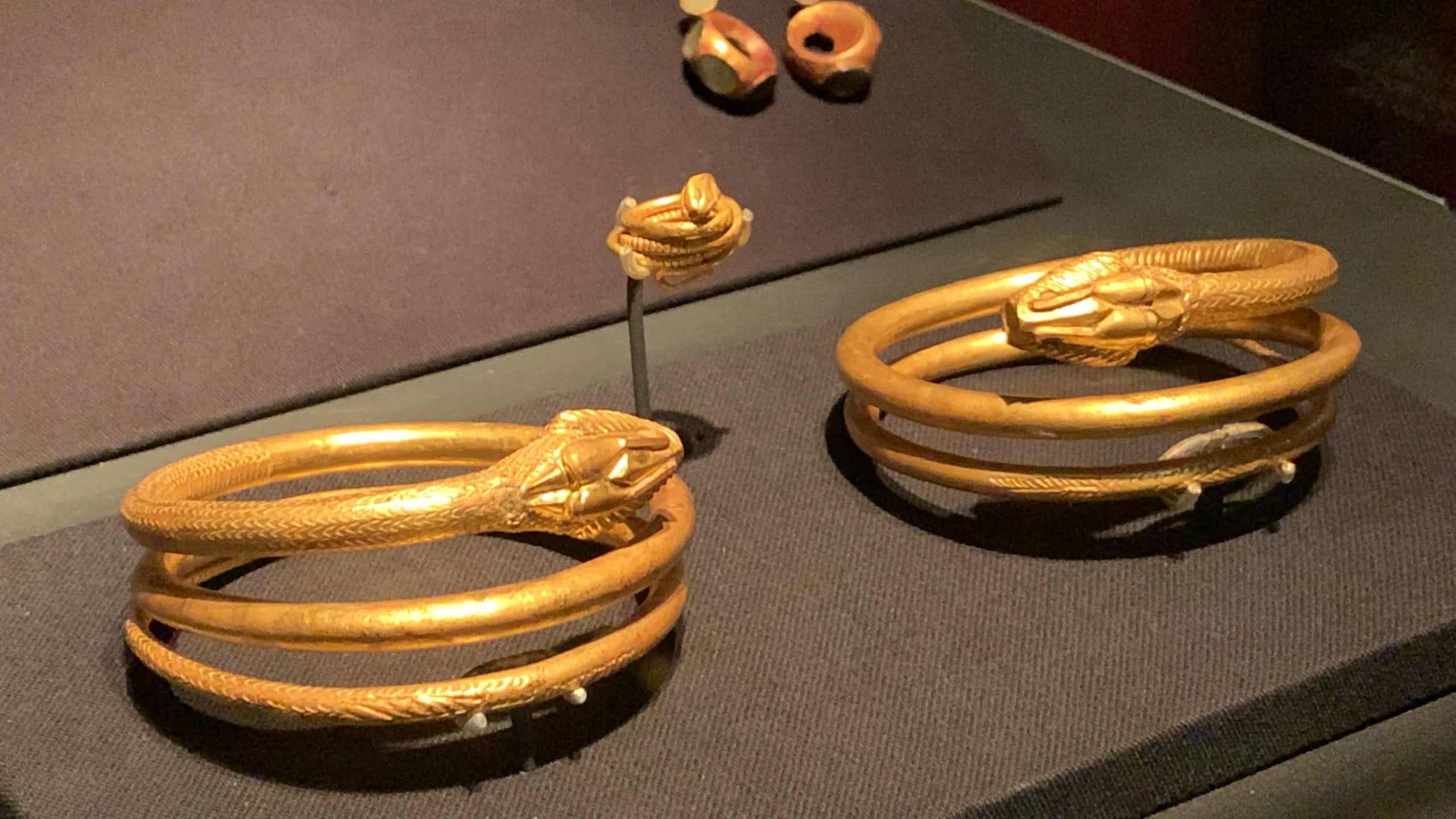 Pompeii: The Exhibition at Carnegie Science Center gold bracelets