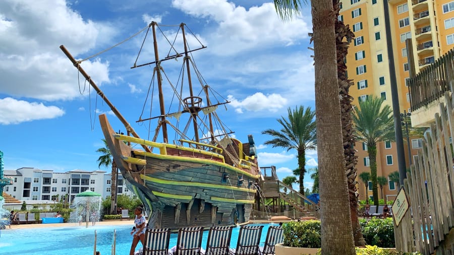 LBV Resort and Spa pirate ship pool