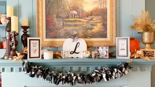 DIY Buffalo Check rag garland