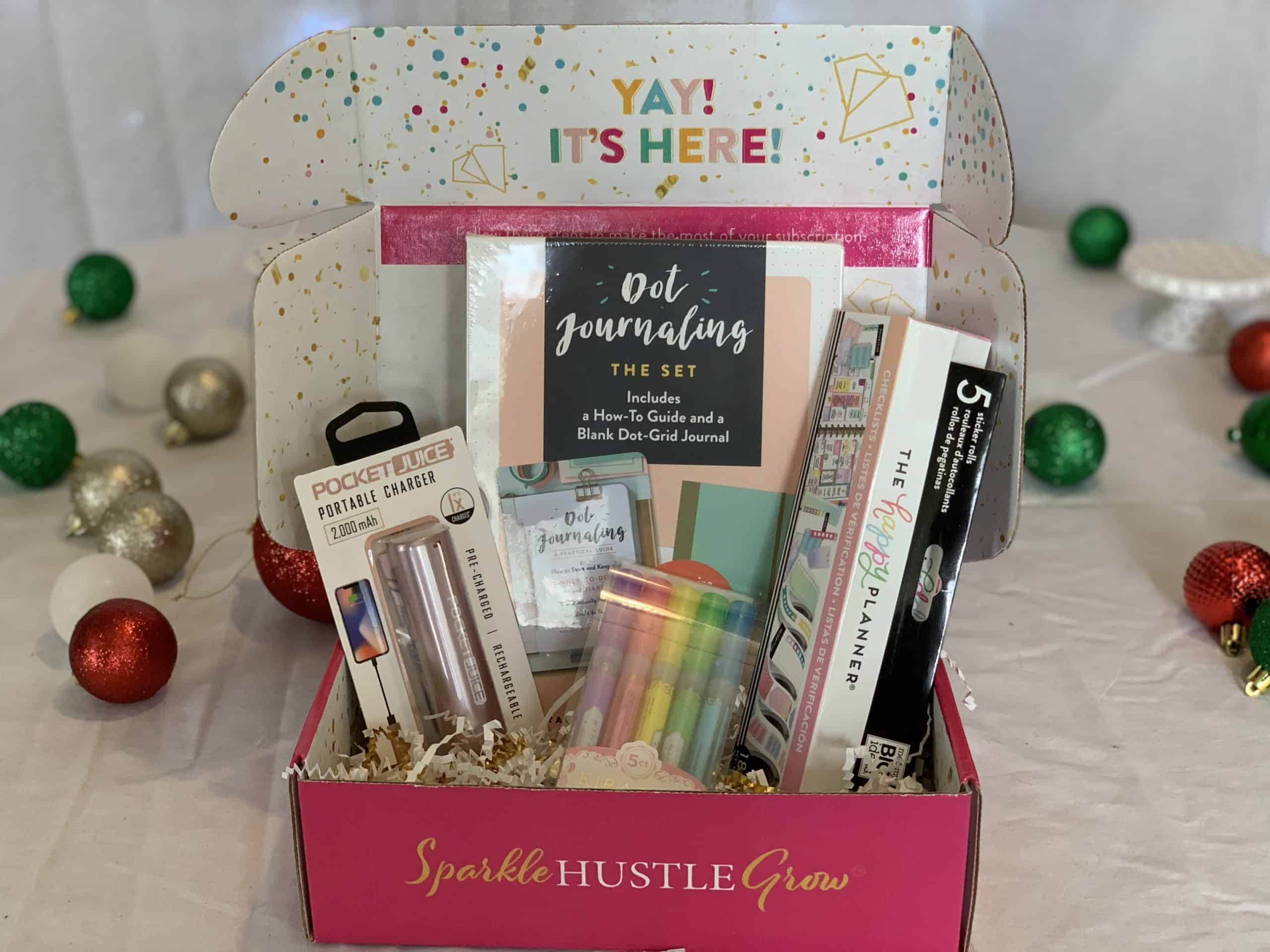 womens holiday gift guide sparkle hustle grow subscription box