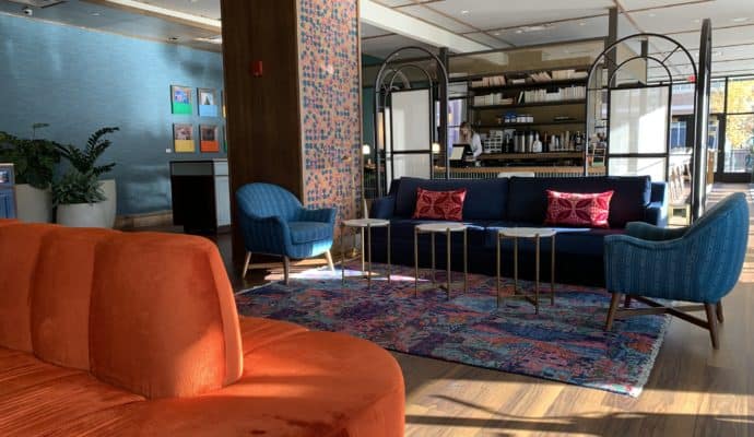 bradley hotel fort wayne review lobby sitting area