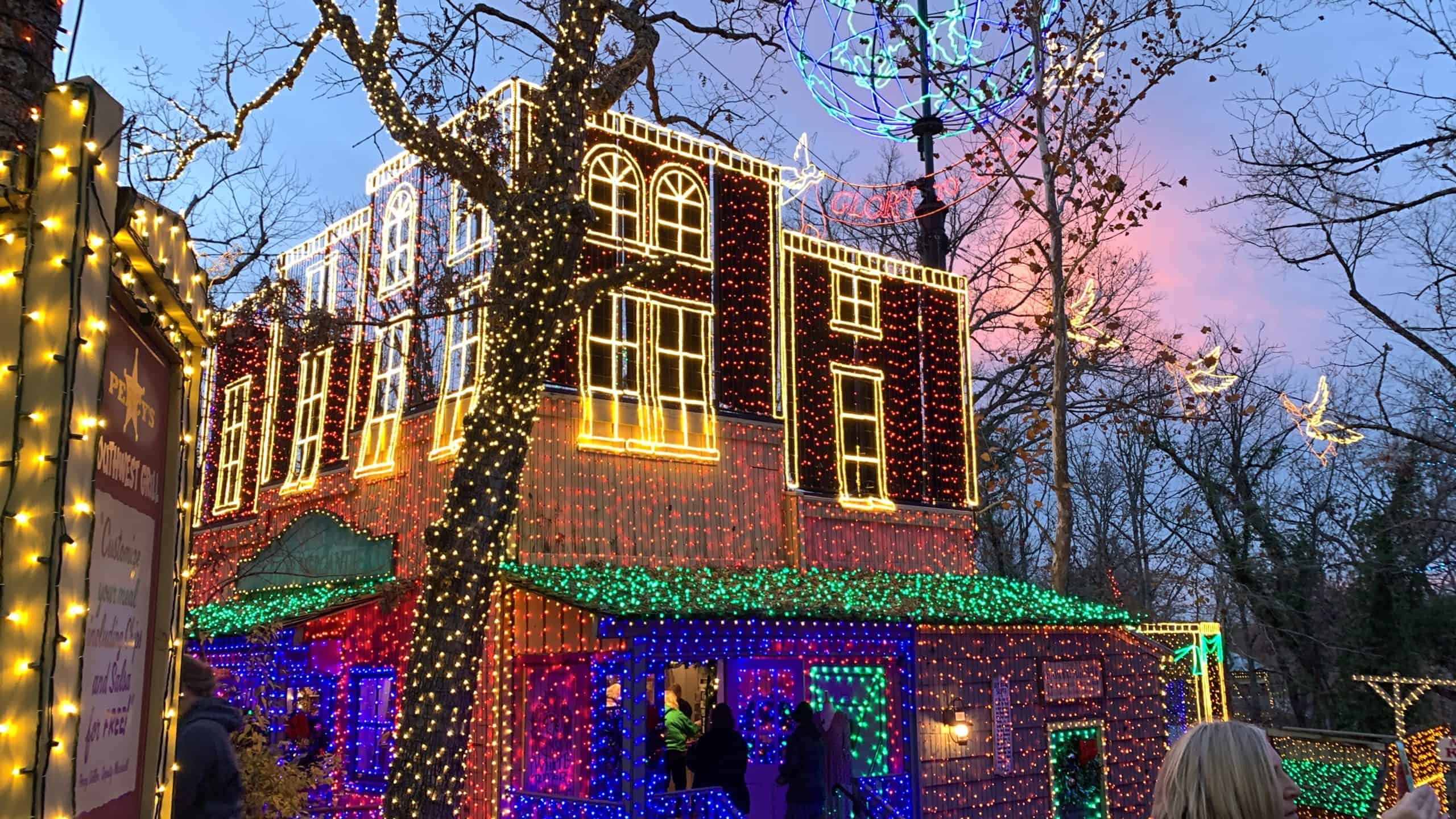 things to do in branson with teens at Christmas Silver Dollar City