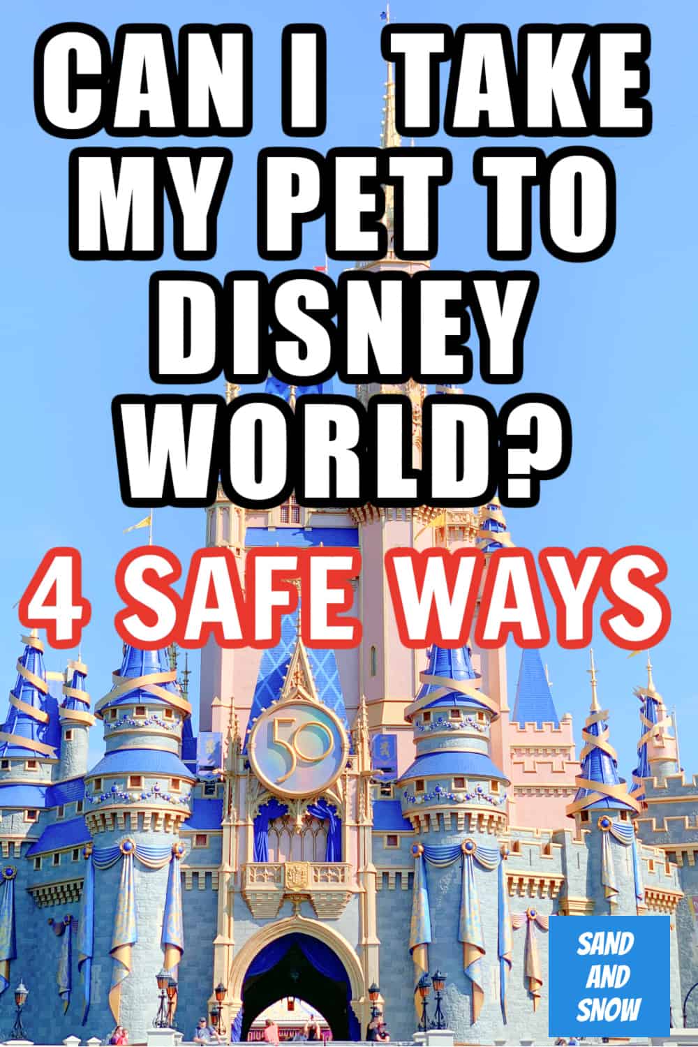 Can I bring my pet to Disney World? In a single word, yes! Here are four safe and legal ways to go to Disney World with your pet. #DisneyWorld #DisneyPets #WDW #DisneyTips
