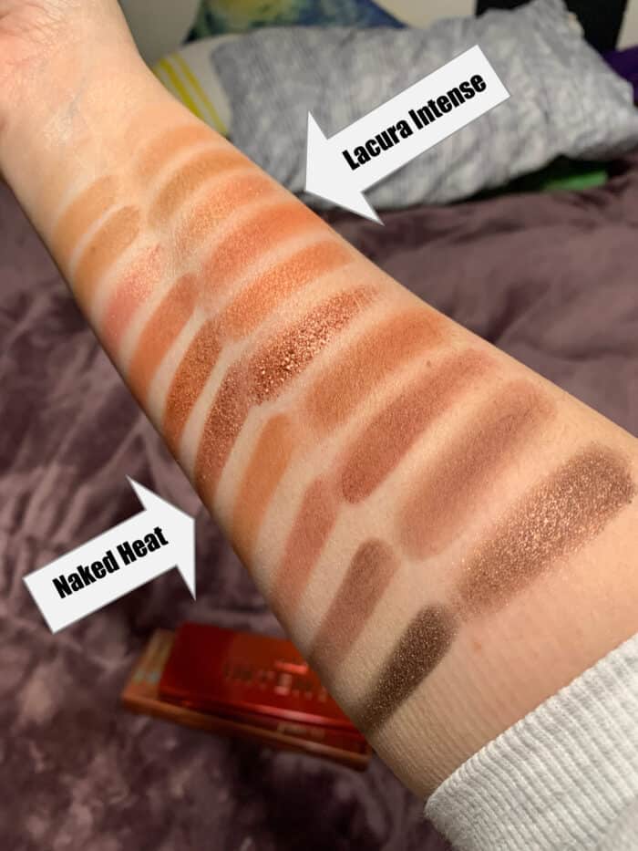 lacura eyeshadow palette urban decay dupe