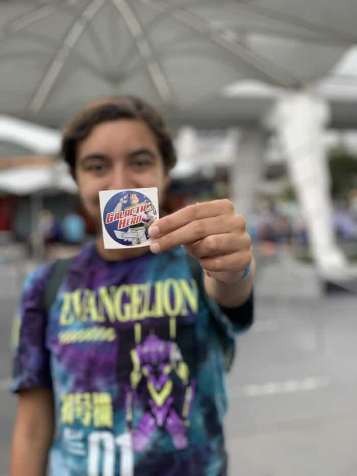 Free Disney Pixie Dust Upgrades - free stickers at Buzz Lightyear