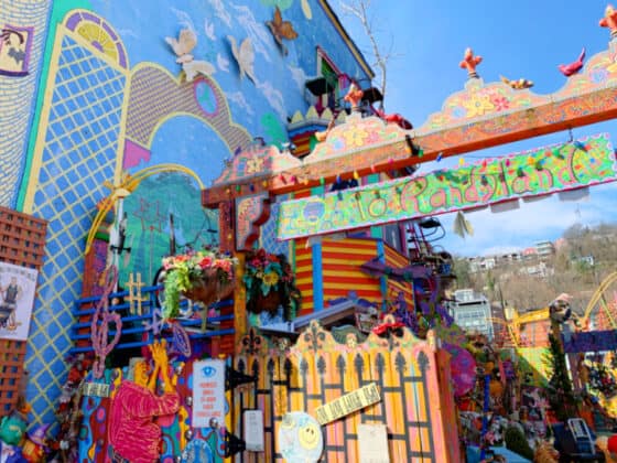 things you can only do in Pittsburgh - Randyland colorful backyard