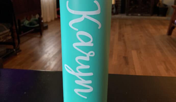 practical bridesmaids gifts - customized tumbler