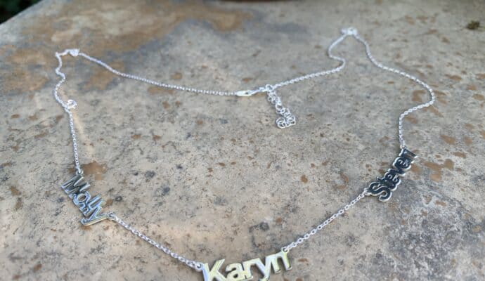 Practical Bridesmaid Gifts - family name necklace