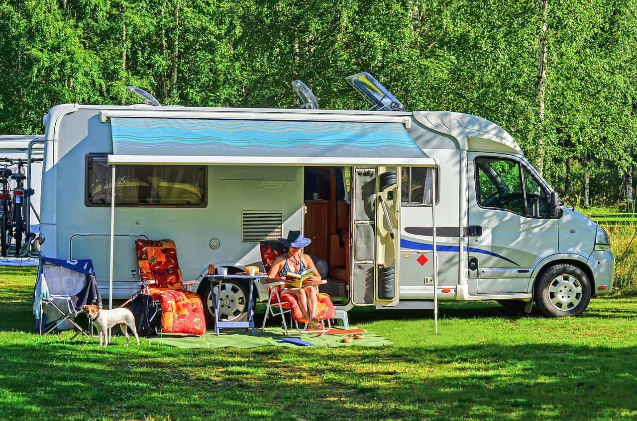 Making The Most Of Your RV Park Adventure - Relaxing Outside RV