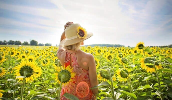Items To Pack for a Summer Getaway sunflower patch