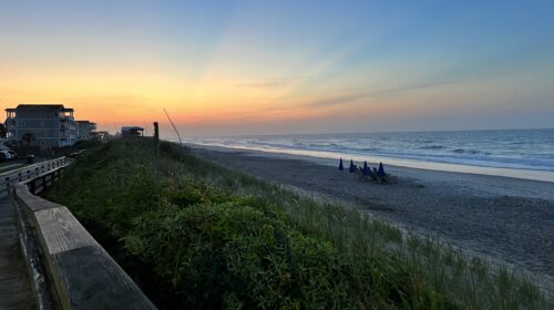 Onslow County NC Couples Getaway Ideas North Topsail Beach Sunrise