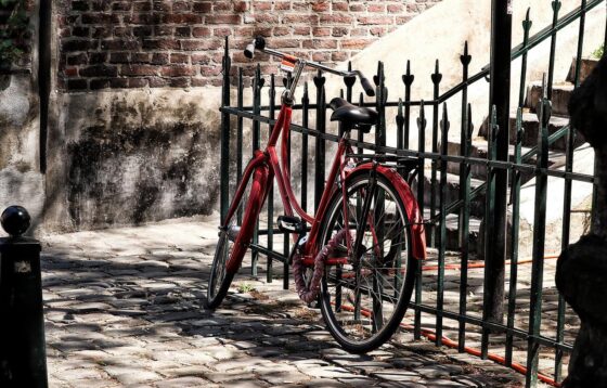 What Your Fence Says About Your Personality - bike on fence