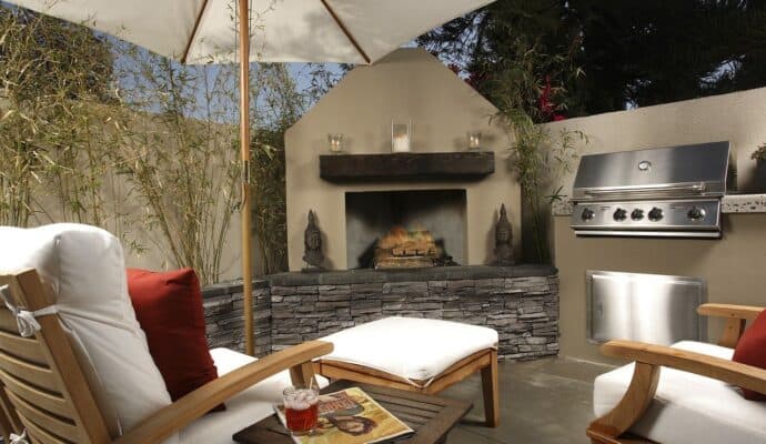 How To Enjoy Your Patio During the Colder Months - create a fireplace area