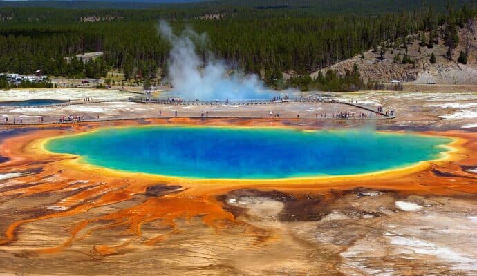 4 Underrated Natural Landmarks in the American West - grand prismatic spring wyoming