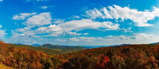 Places To Camp in the US During the Fall Season - shenandoah mountains in fall