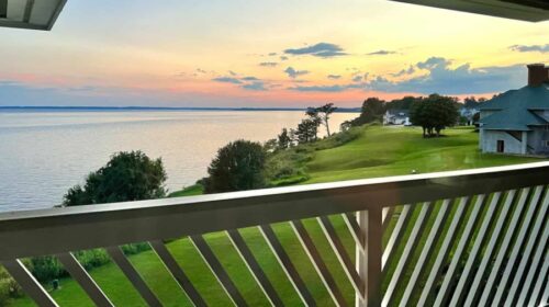 kingsmill resort williamsburg - view of james river from patio