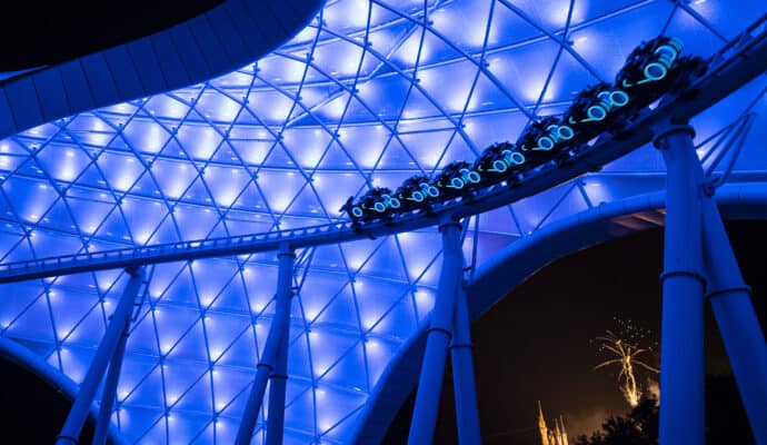 New at Disney World 2023 - TRON lightcycle coaster at Magic Kingdom
