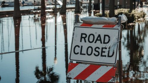 How to Keep Your Pet Safe During Emergencies - road closed sign